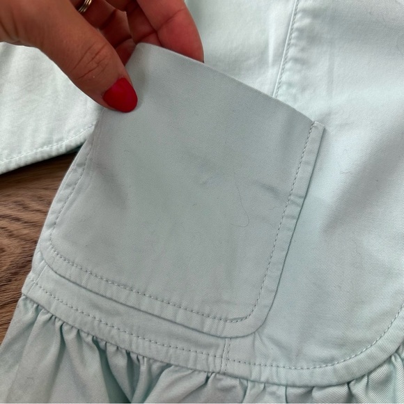 Talbots Baby Blue Ruffle Lightweight Jacket size 10 - Picture 6 of 7
